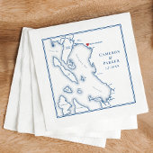 Bellingham Washington Map Elegant Wedding Serviette
