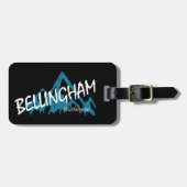 Bellingham Washington Mountains Gepäckanhänger (Vorderseite horizontal)