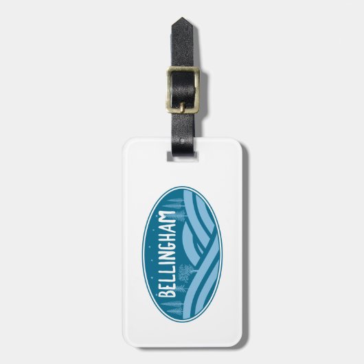 Bellingham Washington Outdoor Gepäckanhänger (Vorderseite vertikal)