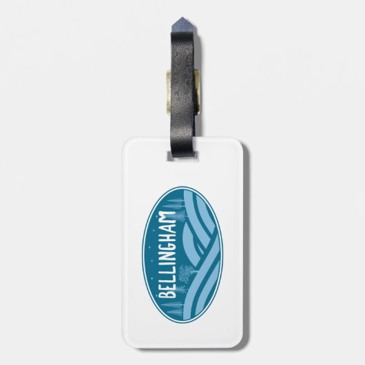 Bellingham Washington Outdoor Gepäckanhänger (Rückseite vertikal)