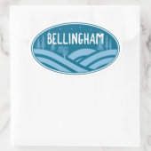 Bellingham Washington Outdoor Ovaler Aufkleber (Tasche)