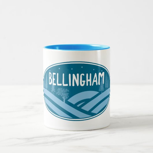 Bellingham Washington Outdoor Zweifarbige Tasse (Mittel)