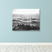 Bellingham, Washington - Ozeane Leinwanddruck (Insitu (Holzboden))