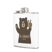Bellingham Washington Peace Bear Flachmann (Links)