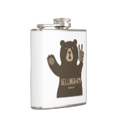 Bellingham Washington Peace Bear Flachmann (Rechts)