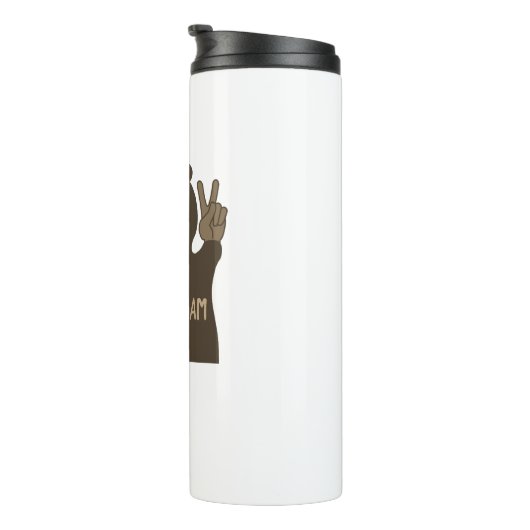 Bellingham Washington Peace Bear Thermosbecher (Nach rechts gedreht)