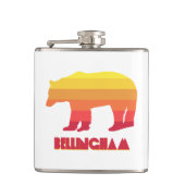 Bellingham Washington Rainbow Bear Flachmann (Vorderseite)