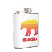 Bellingham Washington Rainbow Bear Flachmann (Rechts)