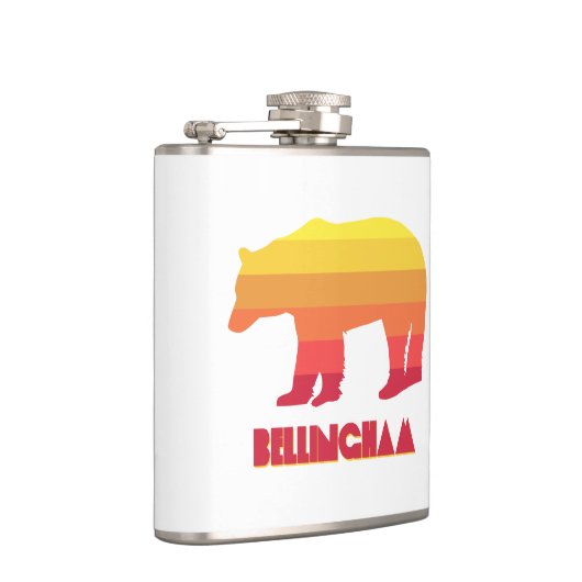 Bellingham Washington Rainbow Bear Flachmann (Rechts)