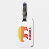 Bellingham Washington Rainbow Bear Gepäckanhänger (Rückseite vertikal)