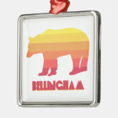 Bellingham Washington Rainbow Bear Ornament Aus Metall (Links)