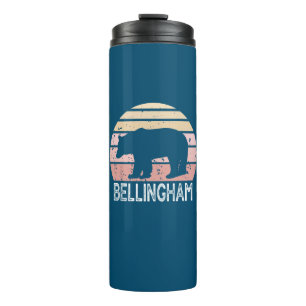 Bellingham Washington Retro Bear Thermosbecher