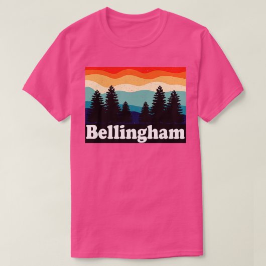 Bellingham Washington Retro T-Shirt (Design vorne)