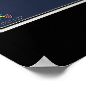 Bellingham Washington Satellite Poster Map (Ecke)