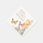 Bellini Butterfly Baby Dusche Willkommen Serviette (Ecke)