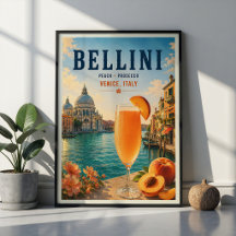 Bellini Cocktail Venedig Italien Pfirsich Prosecco