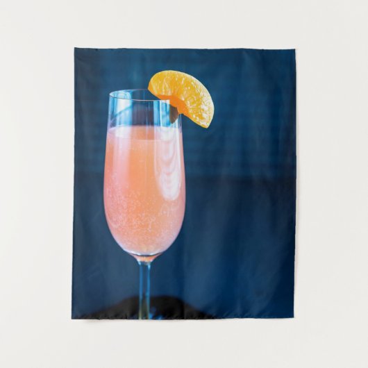 Bellini-Cocktail Wandteppich (Vorderseite)