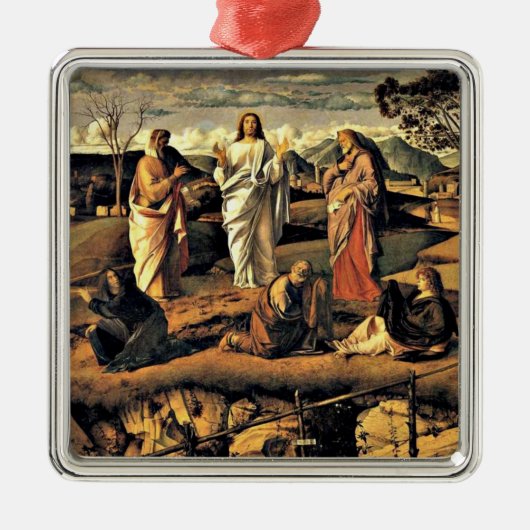 Bellini: Die Verklärung Christi Ornament Aus Metall (Vorne)
