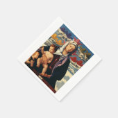 Bellinis Jungfrau und Kind High-Fidelity Fine Art Serviette (Ecke)