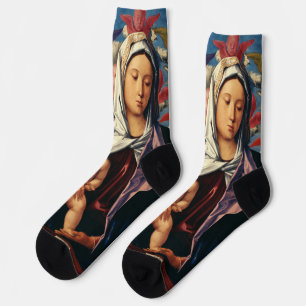 Bellinis Madonna mit Kind High-Fidelity Fine Art Socken