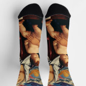 Bellinis Madonna mit Kind High-Fidelity Fine Art Socken (Oben)