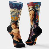 Bellinis Madonna mit Kind High-Fidelity Fine Art Socken (Gewinkelt)