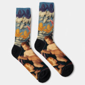 Bellinis Madonna mit Kind High-Fidelity Fine Art Socken (Rechts)