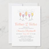 Bellinis Southern Belle Bridal Dusche Einladung (Vorderseite)