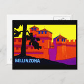 Bellinzona Schweiz 1925 Postkarte (Vorne/Hinten)