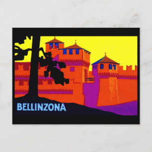 Bellinzona Schweiz 1925 Postkarte