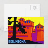 Bellinzona Schweiz 1925 Postkarte (Vorne/Hinten)