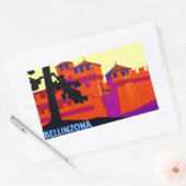 Bellinzona Schweiz 1925 Rechteckiger Aufkleber (Umschlag)