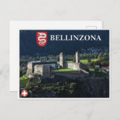Bellinzona - Schweiz Postkarte (Vorne/Hinten)