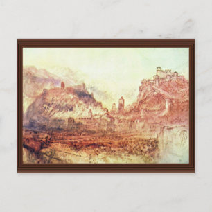 Bellinzona Von Süden durch Turner Joseph Mallord Postkarte