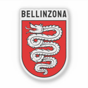 Bellinzona Wappen, Schweiz Aufkleber