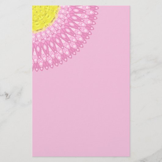 Bellis Mandala Briefpapier (Vorderseite)