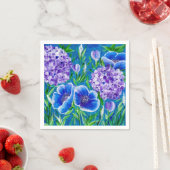 Bellisima Hydrangea Floral Napkins Serviette (Beispiel)