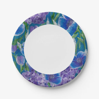 Bellisima Hydrangeas Papierplatte Pappteller