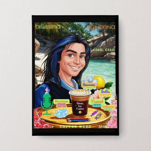 BELLISSIMA BUTTON (Vorderseite)