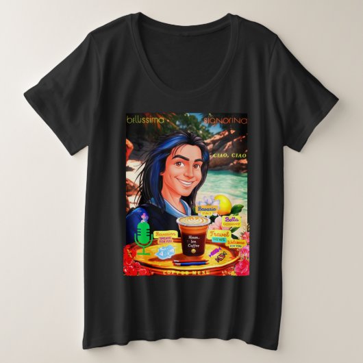 BELLISSIMA GROßE GRÖßE T-Shirt (Design vorne)