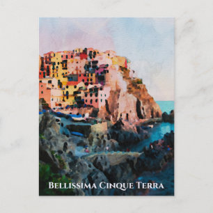 ** Bellissima - Italienische Sprache Cinque Terra Postkarte