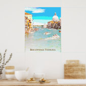 ** Bellissima Italienische Sprache Venedig Venedig Poster (Küche)