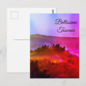 *~* Bellissima Toscana - Italienische Sprache der  Postkarte (Vorne/Hinten)