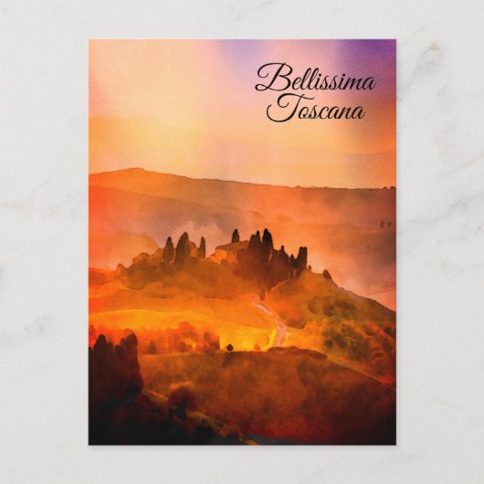 ~* Bellissima Toscana Italienische Sprache P Postkarte (Vorderseite)