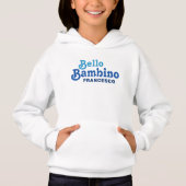 Bello Bambino Niedliche italienische Jungs Kinderd Hoodie (Vorderseite)
