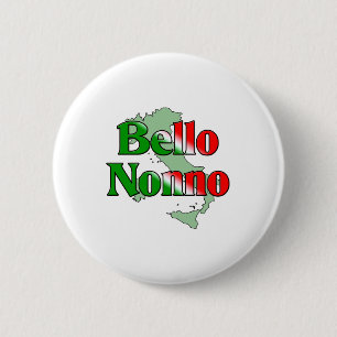 Bello Nonno (hübscher italienischer Großvater) Button