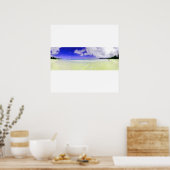 Bellows Beach Panorama Premium Poster (Küche)