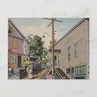 Bellows Falls, Vermont Vintage Treppen Postkarte