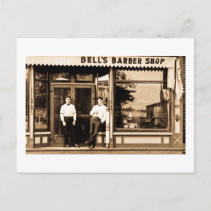 Bells Barbier Vintage Americana Postkarte