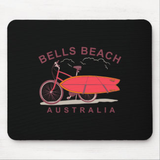 Bells Beach Australia Surfboard Bike Surfer  Mousepad